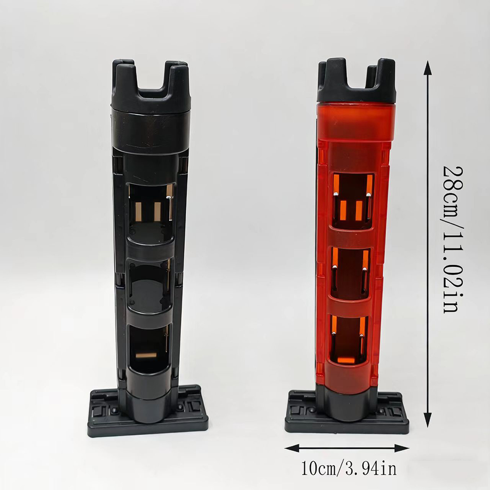 Fishing Kayak Crate - 釣り道具箱用ロッドホルダー、サブボックス用ロッドバケット、取り付け不要、差し込み式ロッドホルダー、調整可能なロッドブラケット、ロッドホルダー