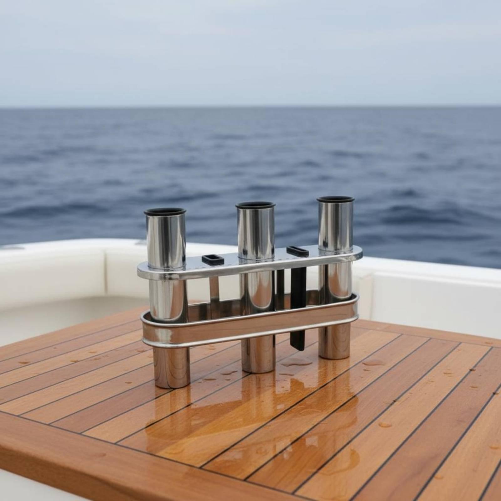防水加工のステンレス製釣り竿スタンド。3つの位置で固定可能。 - Fishing Kayak Rod Holder のレビューと価格